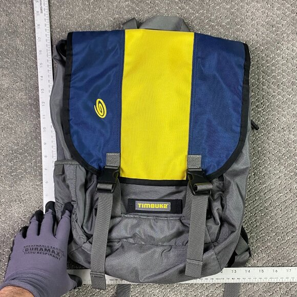TImbuk2 Swig Urban Laptop Backpack Messenger Bag Shoulder Dust Blue Reso Yellow - Picture 9 of 11